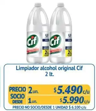 Alvi Cif Limpiador alcohol original 2 lt oferta