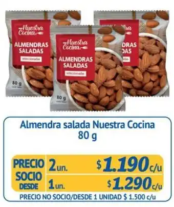 Alvi Nuestra Cocina Almendras Salada 80g oferta