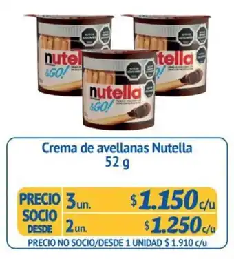 Alvi Nutella Crema de avellanas 52g oferta