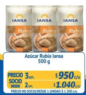 Alvi Iansa Azucar Rubia 500g oferta