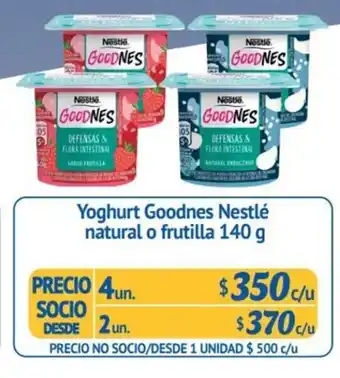 Alvi Nestle Yoghurt Goodness natural o frutilla 140g oferta