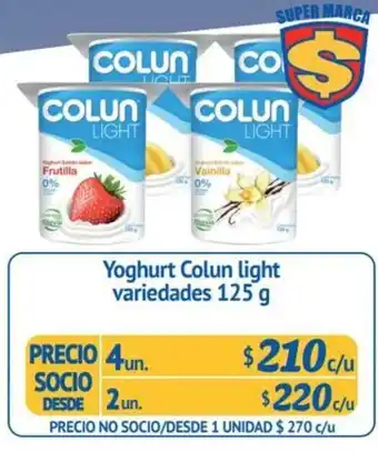 Alvi Colun Light Yoghurt variedades 125g oferta