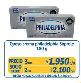 Alvi Soprole Queso crema philadelphia 180g oferta