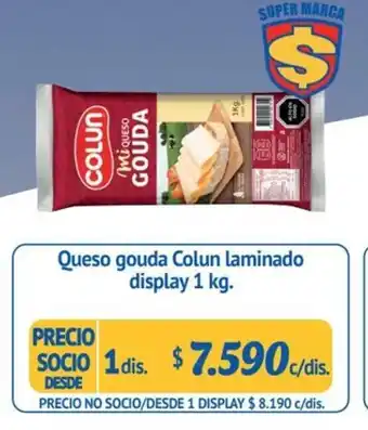 Alvi Colun Queso gouda laminado display 1 kg oferta