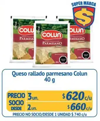 Alvi Colun Queso rallado parmesano 40g oferta