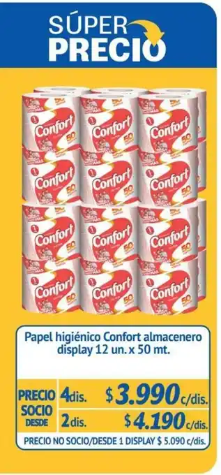 Alvi Confort Papel higienico almacenero display 12 un x 50 mt oferta