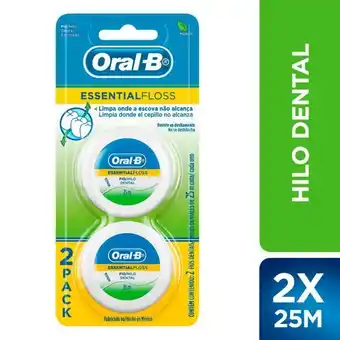 Santa Isabel Hilo dental essential floss 2 un. 25 m oferta