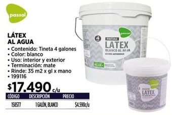 Construmart Látex Al Agua 4 Galones oferta