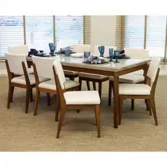 Falabella Juego de comedor 8 puestos laurent oferta