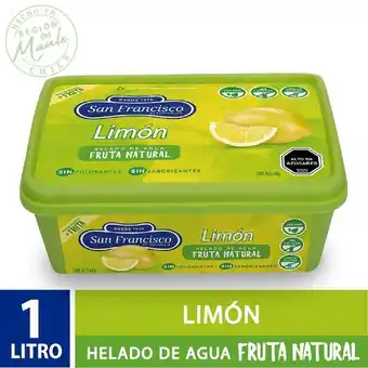 Santa Isabel Helado de agua de limón 1 l oferta