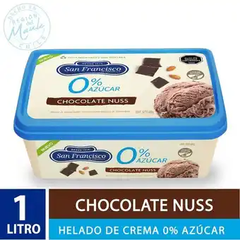 Santa Isabel Helado 0% azúcar chocolate 1 l oferta