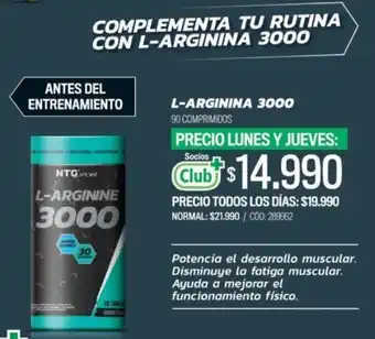 Cruz Verde L-Arginne 3000 90 comprimidos oferta