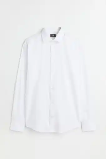 H&M Camisa en algodón premium slim fit oferta