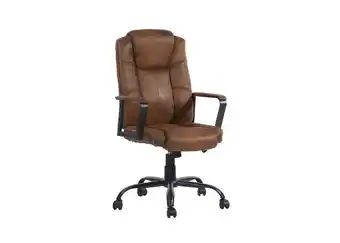 Ripley Silla de oficina vintage acolchada café oferta