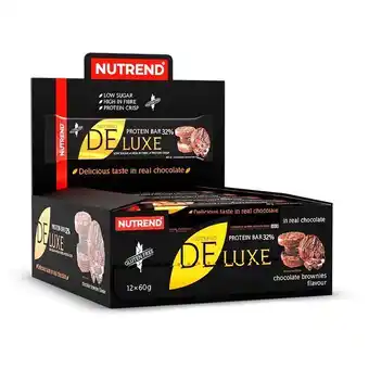Ripley Barras de proteina deluxe - nutrend - box 12 unid. cinnamon roll oferta