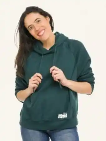 Polerón con gorro logo mujer