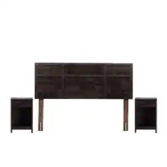 Abcdin Respaldo y veladores rosen 2 plazas robin chocolate oferta