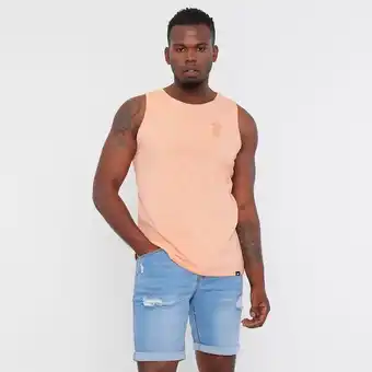 Corona Polera hombre tank lisa salmón oferta
