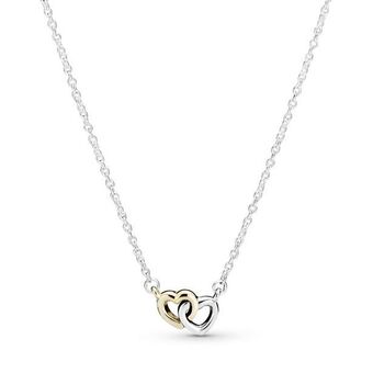 Pandora Collar corazones entrelazados dos tonos oferta