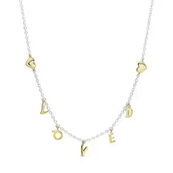 Pandora Collar mensaje de amor recubrimiento en oro de 14k oferta