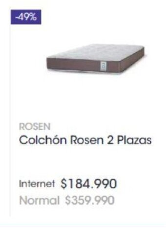 Abcdin Rosen Colchon 2 Plazas oferta