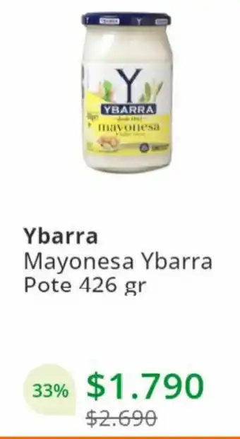 Supermercado El Trébol Ybarra Mayonesa Ybarra Pote 426 gr oferta