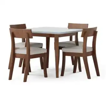 Magasa Juego comedor venecia cuadrado 4 sillas oferta