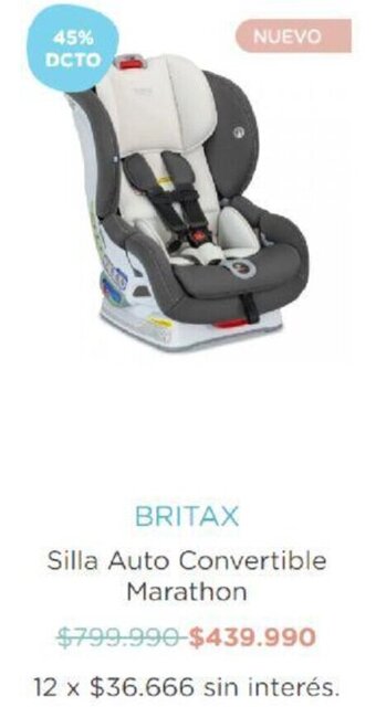 Infanti Britax Silla Auto COnvertible Marathon oferta