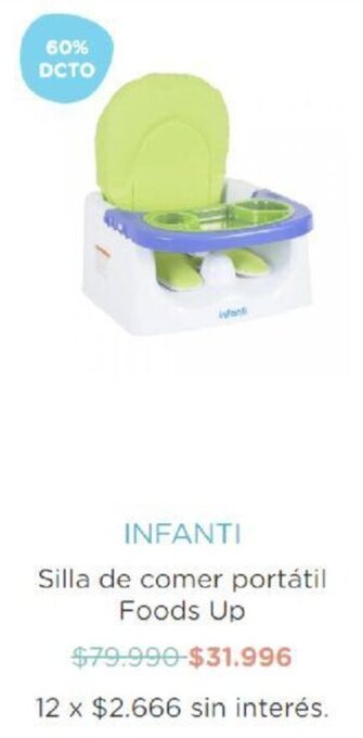 Infanti Infanti Silla de Comer Portátil Foods Up oferta
