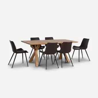 Comedor 6 sillas sora café