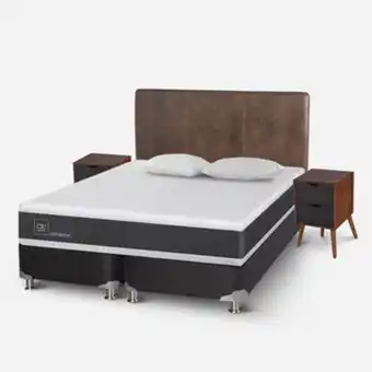 CIC Box spring king ortopedic 5 zonas + almohadas + set baker oferta