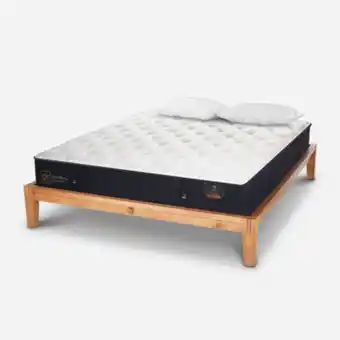 CIC Cama oak premium king + almohadas oferta