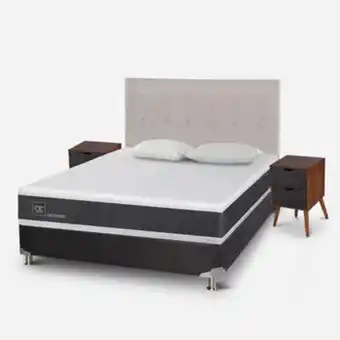 CIC Box spring 2 plazas ortopedic base normal 5 zonas + almohadas + set tigris oferta