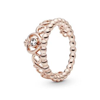 Pandora Anillo corona de mi princesa cz clara recubrimiento en oro rosa de 14k oferta