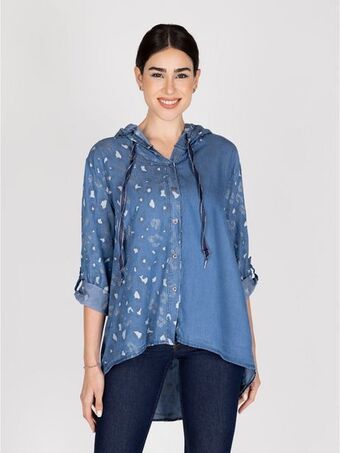 Lineatre Blusa jeans lineatre oferta