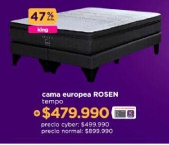 Ripley Rosen Cama Europea tempo oferta