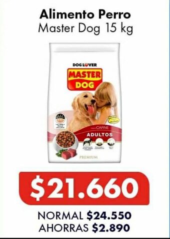 Super Bodega a Cuenta Master Dog Alimento Perro 15 kg oferta