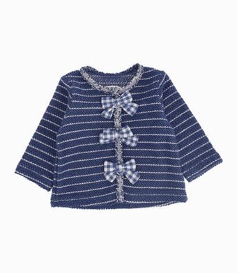 Limonada Chaqueta con rayas bebé niña azul marino limonada oferta