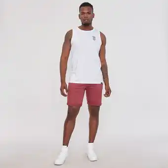 Corona Short hombre denim color burdeo oferta
