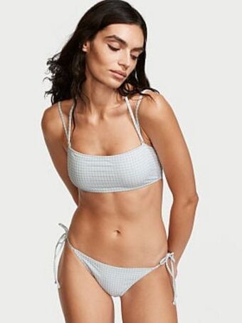 Victoria's Secret Gingham strappy bandeau bikini top oferta