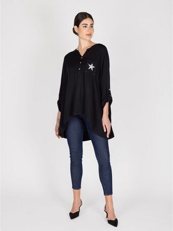 Lineatre Blusa negro lineatre oferta