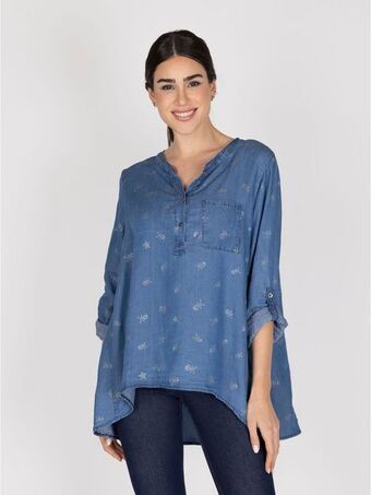 Lineatre Blusa jeans lineatre oferta