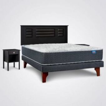 Colchones Celta Cama europea mont blanc 2 plazas x 2 m base normal + set paris oferta