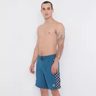 Corona Traje de baño hombre franjas petrol oferta