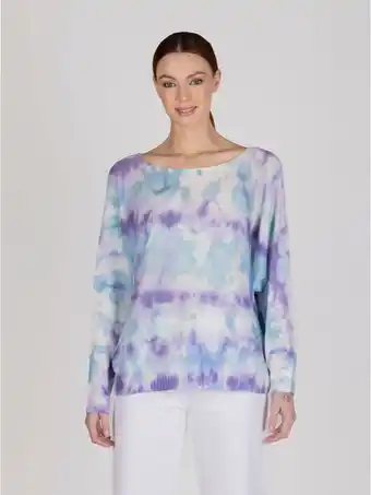 Lineatre Sweater cuello u tie dye lineatre oferta