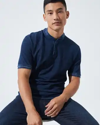 Americanino Camiseta tipo polo teñida para hombre oferta
