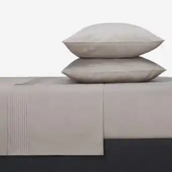 CIC Sábanas 2 plazas 230 hilos plisada ivory oferta