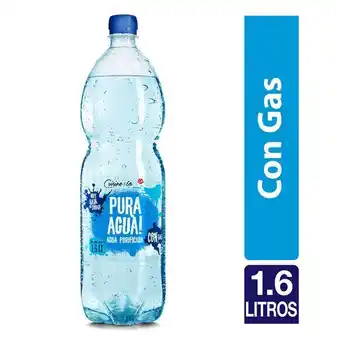 Santa Isabel Agua purificada con gas 1.6 l oferta