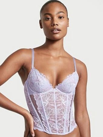 Victoria's Secret Unlined floral embroidery corset top oferta