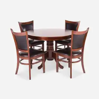 CIC Comedor 4 sillas calabria chocolate oferta